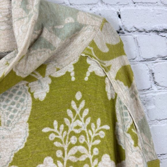 Anthropologie Saturday Sunday Floral Turtleneck Sweater Dress Womens XS Green - Picture 9 of 16